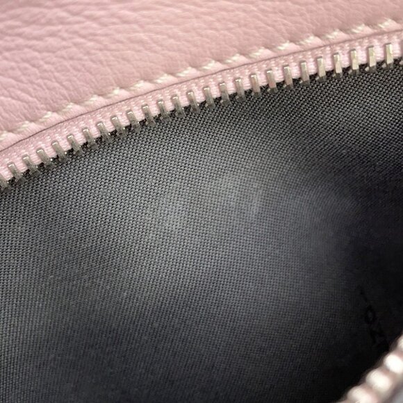 FENDI Bolsa Vitto Dolce Studded Shoulder Bag Leather Pink - Picture 10 of 16